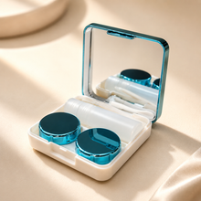 Premium Contact Lens Travel Kit with Mirror | Portable Lens Storage Case