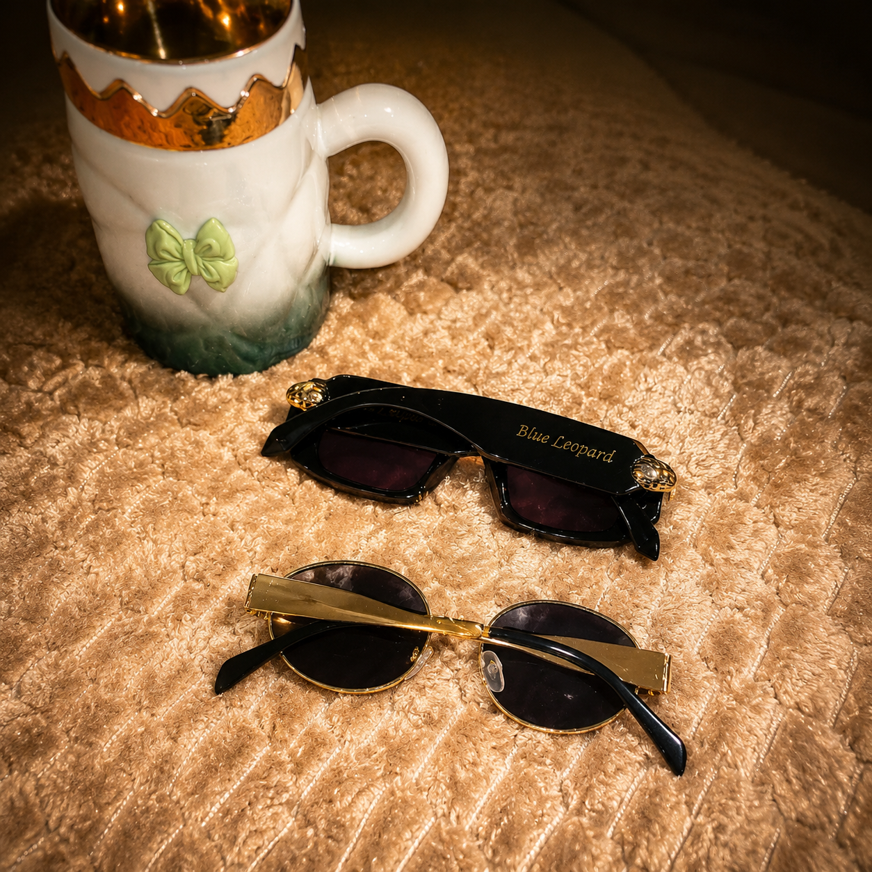 Gold Round Sunglasses for Women | Retro Luxury Shades