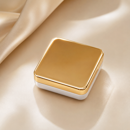 Gold Contact Lens Case with Mirror | Luxury Portable Lens Travel Kit