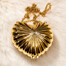 Chic Gold Heart Bag – Trendy Mini Party Clutch for Women